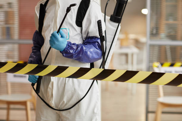 Professional Biohazard technician working in Collins, WI